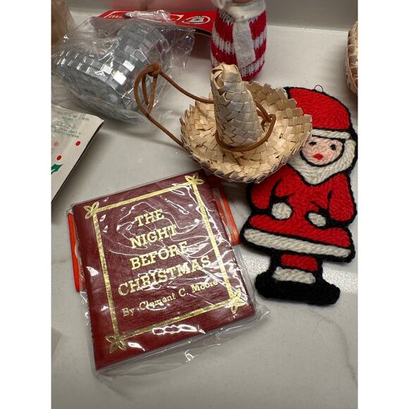 14 Assorted Vintage 1970’s Wood Plastic Ornaments - Kurt Adler - Picture 5 of 8